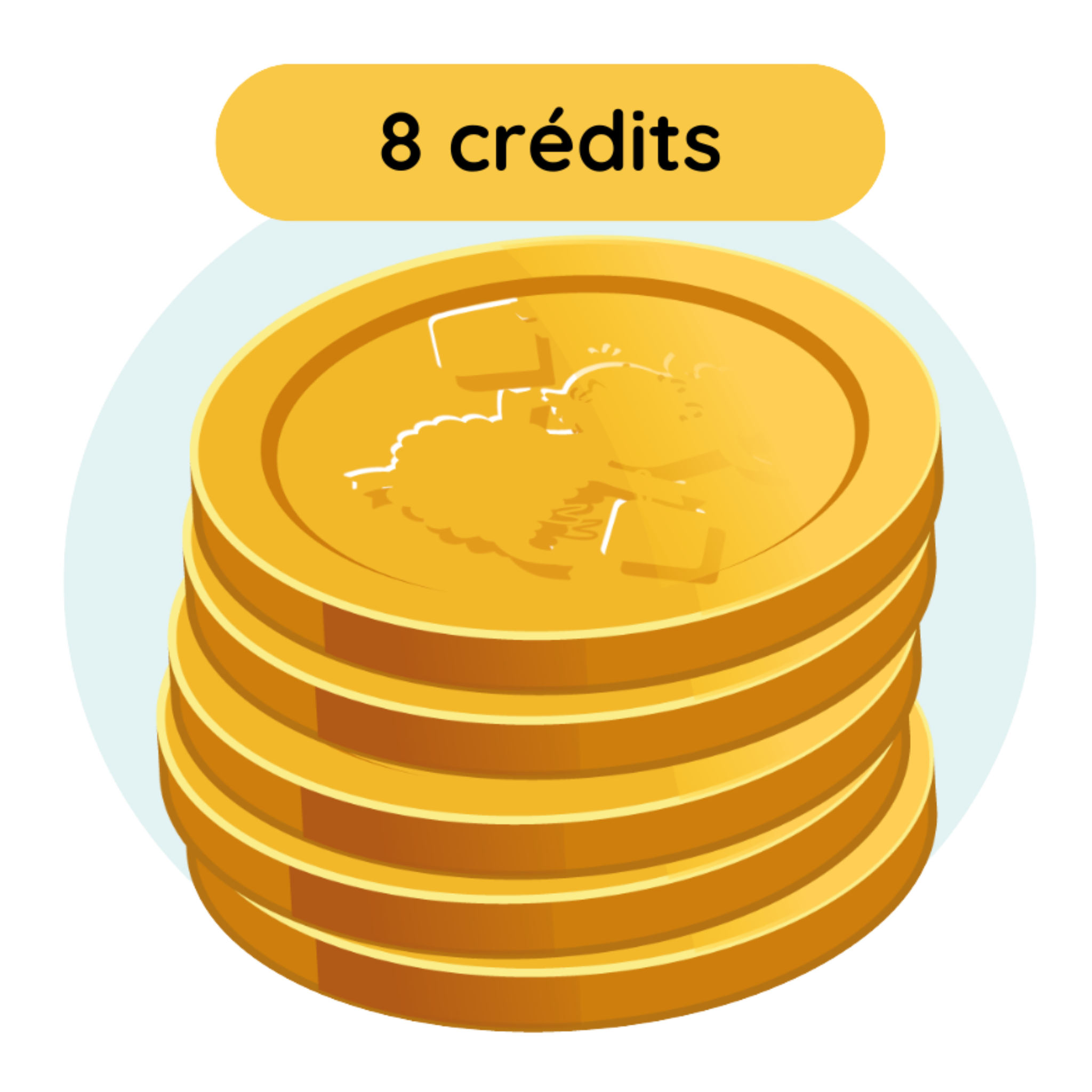 8 Crédits virtuelles Bookinou