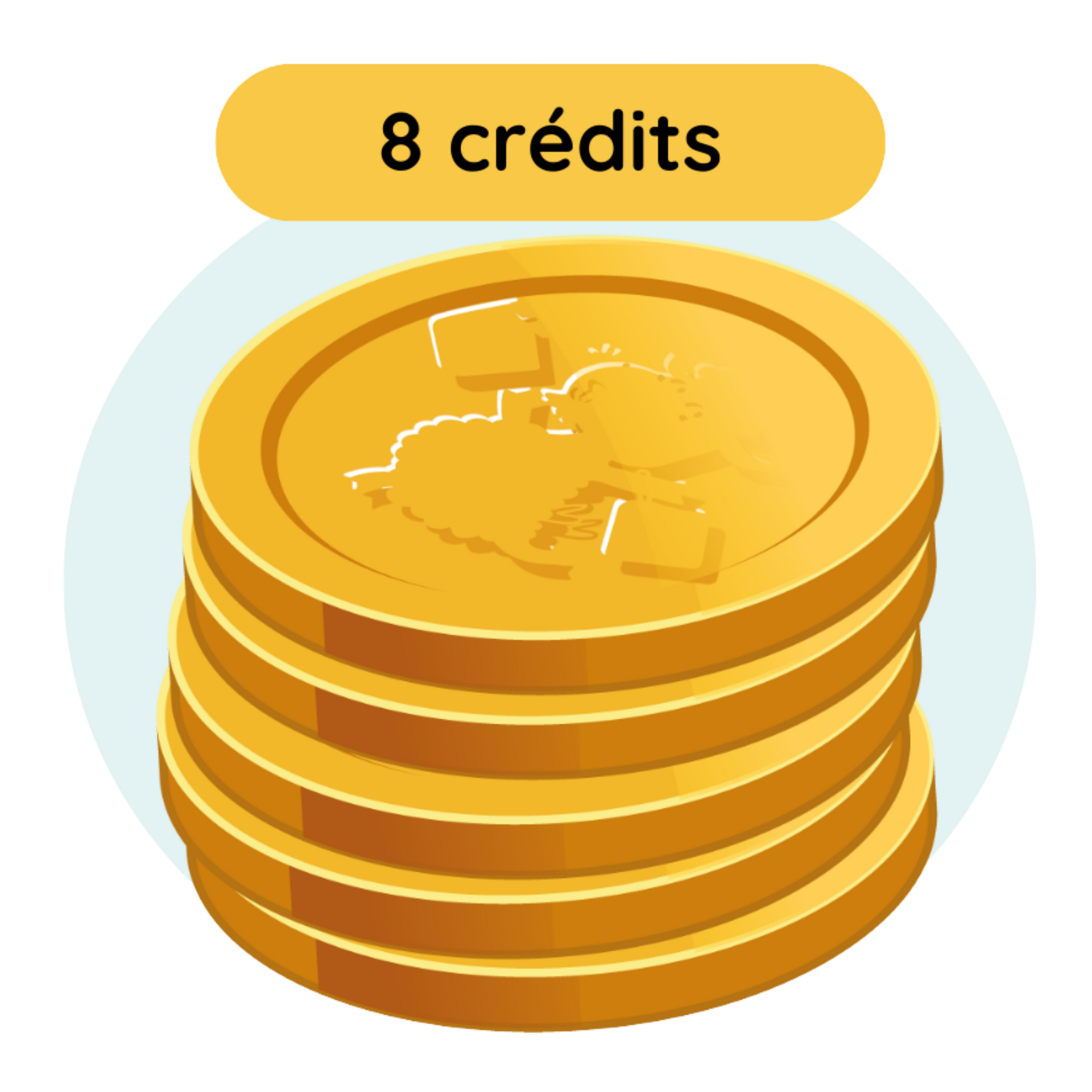 8 Crédits virtuelles Bookinou