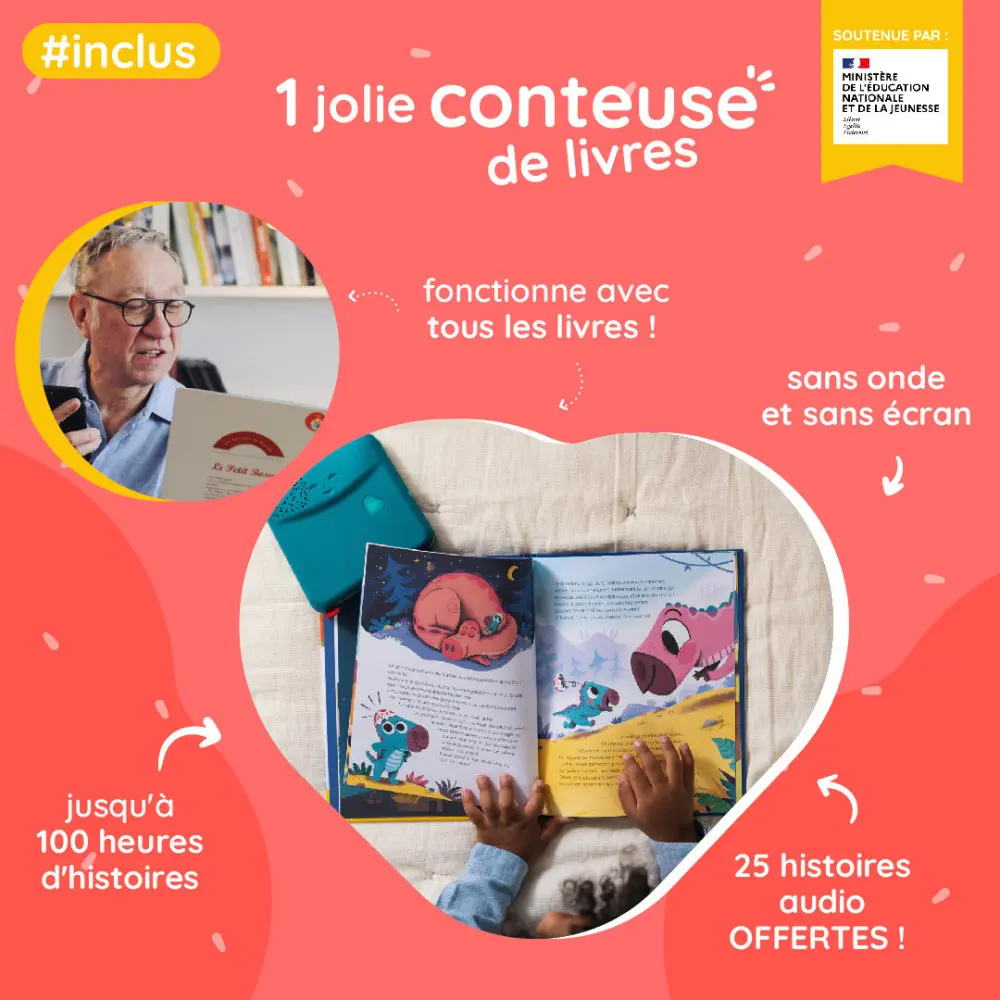 Conteuse liseuse pour enfants Bookinou • Nature & Découvertes Suisse