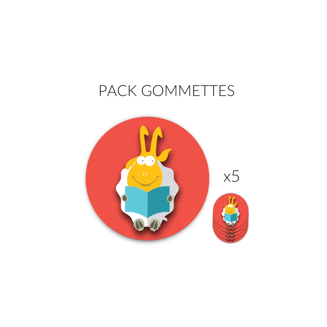 Pack de 5 Gommettes !