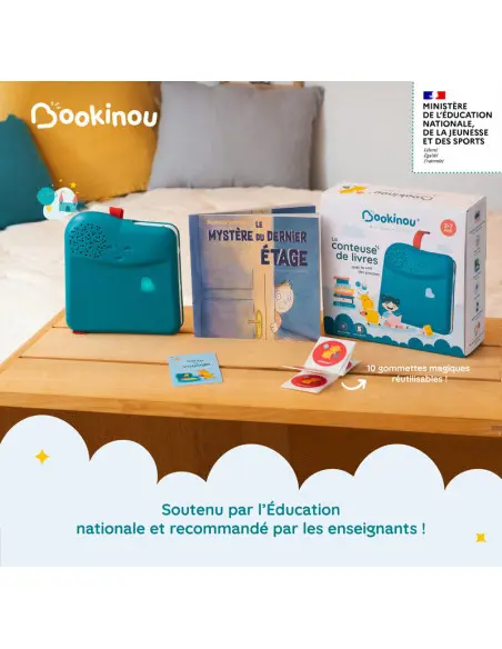 Pack Ecoles : conteuse Bookinou 10 gommettes