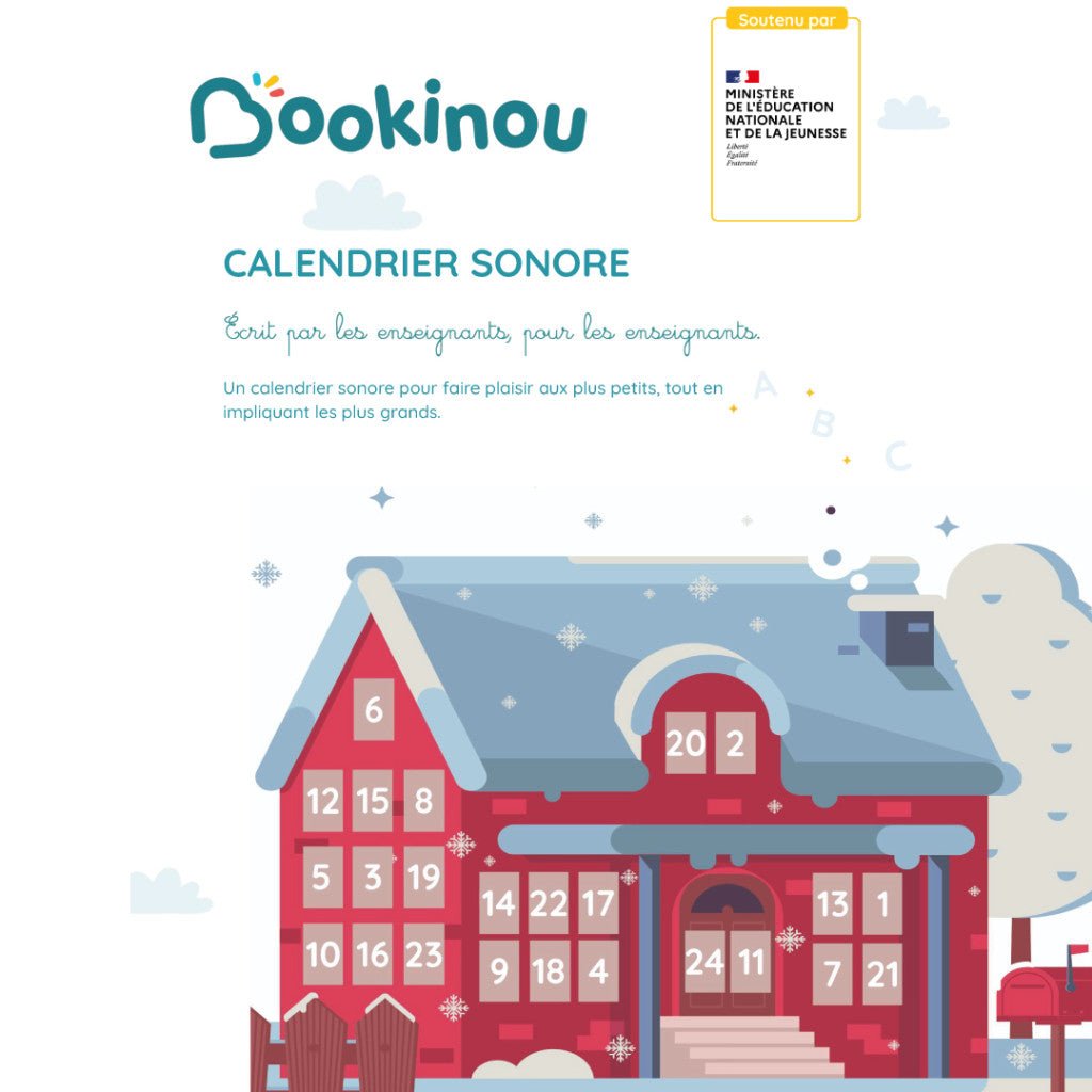 Le calendrier sonore Bookinou - Bookinou