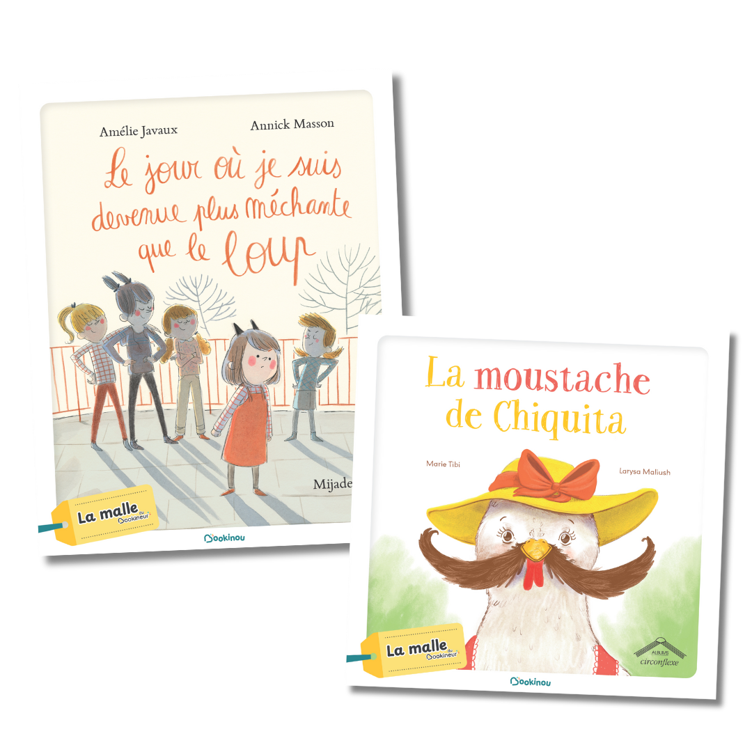 Le jour où je suis devenue plus méchante que le loup et La moustache de Chiquita (lot)