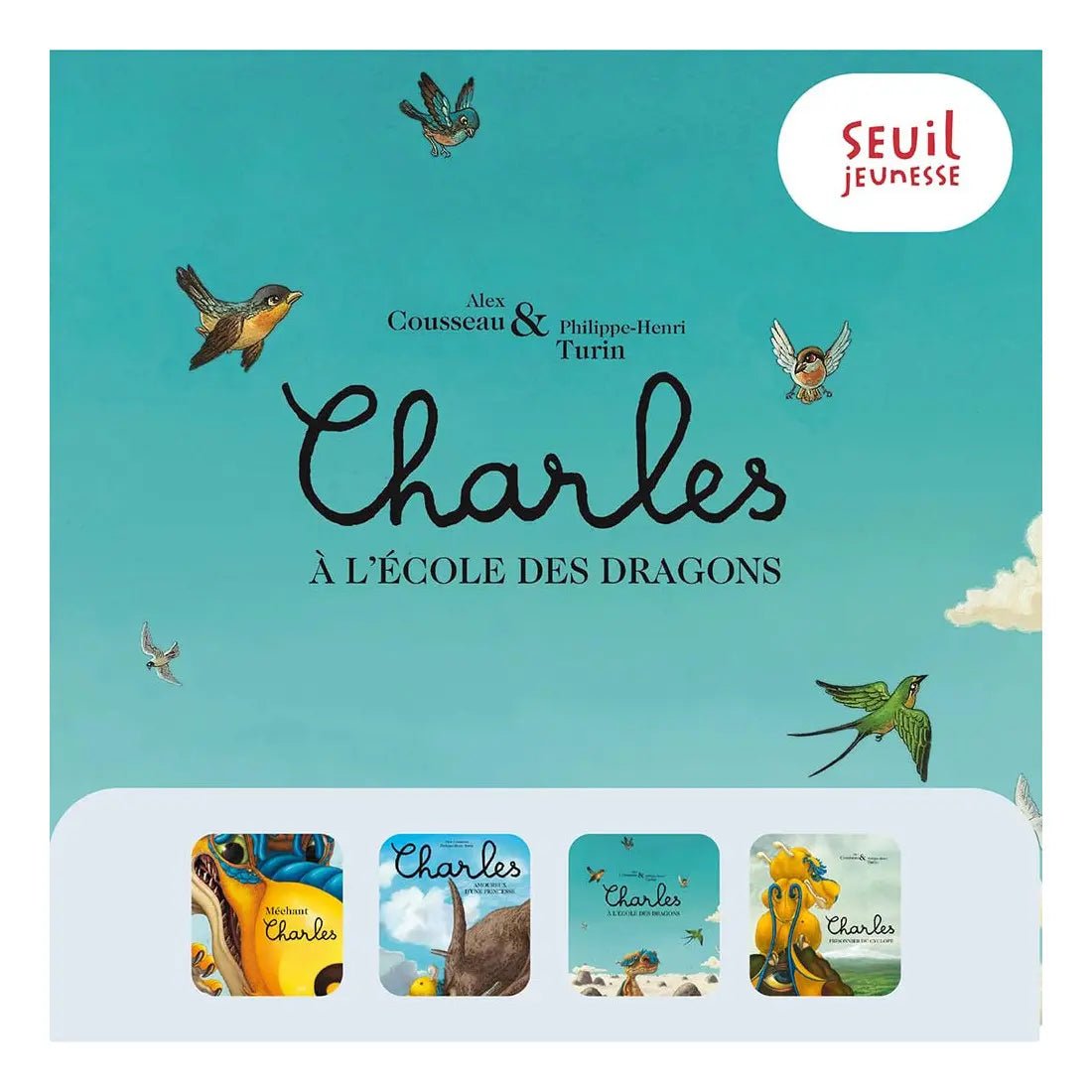 Charles le dragon - 4 histoires de Le seuil jeunesse - Bookinou (Pimely)