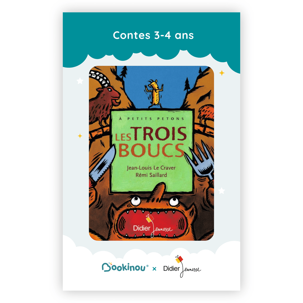Contes 3-4 ans - 5 histoires de Didier Jeunesse - Bookinou