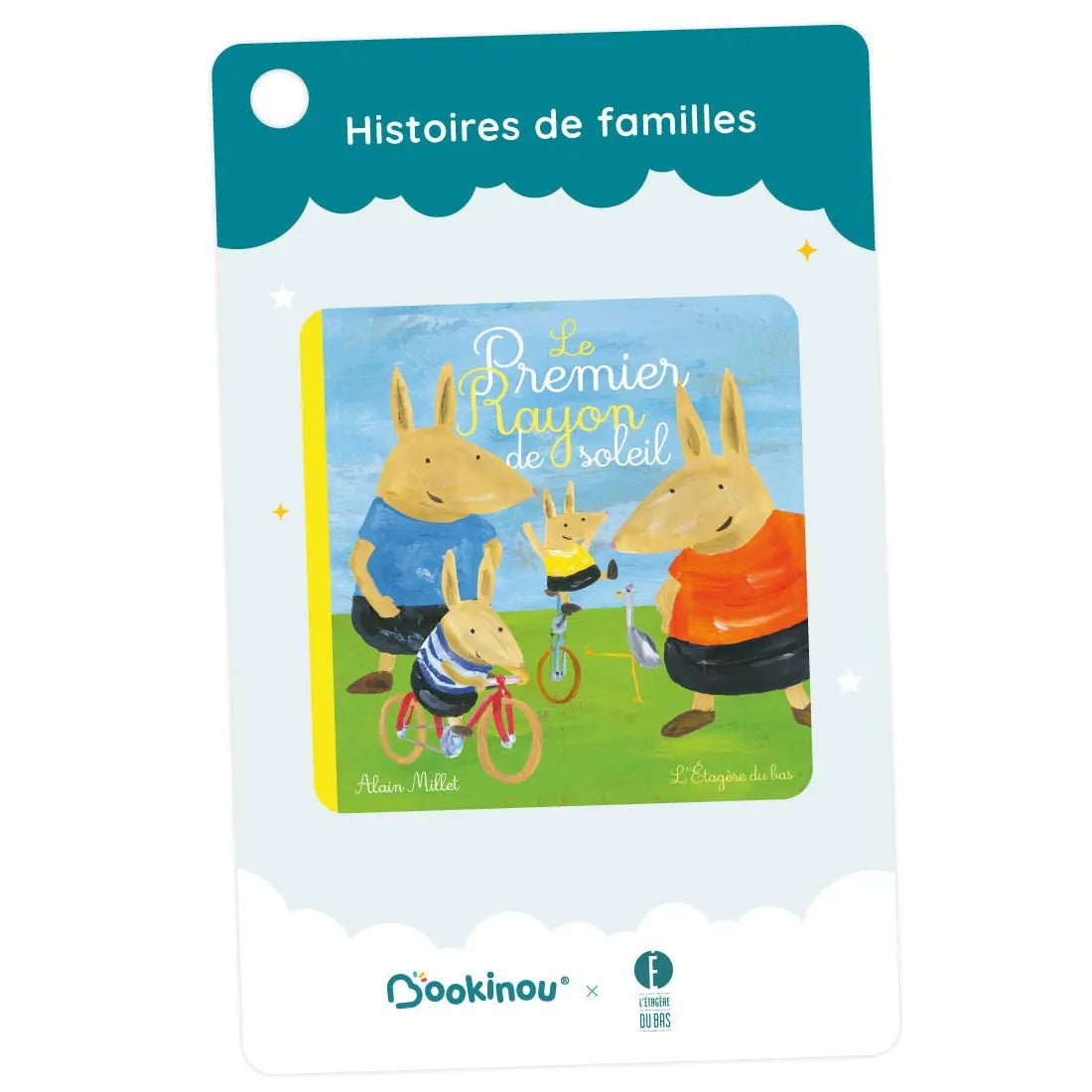 Histoires de familles - 4 histoires de L'étagère du bas - Bookinou (Pimely)