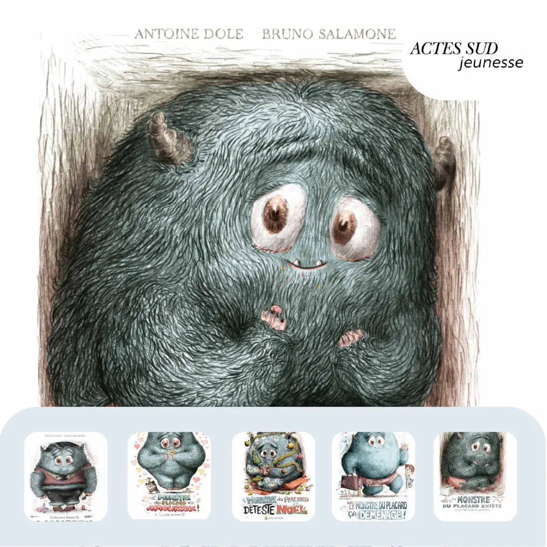 Le Monstre du placard - 5 histoires de Actes Sud Jeunesse - Bookinou (Pimely)