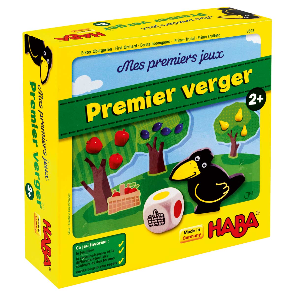 Premier Verger, un jeu de société pour enfants de 2 ans