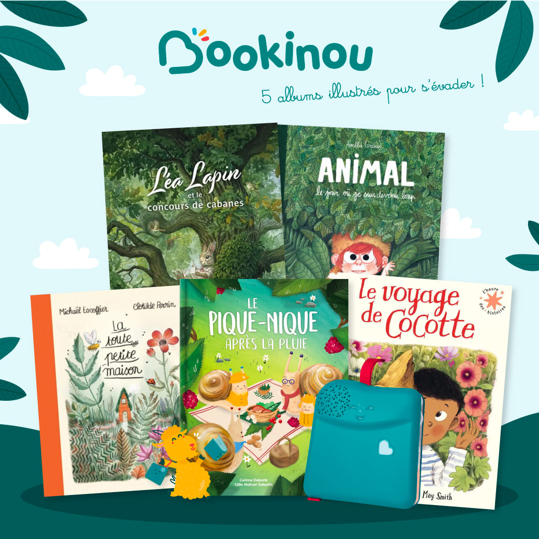 5 livres pour enfants de 2 à 7 ans sur le printemps, la forêt, l'évasion