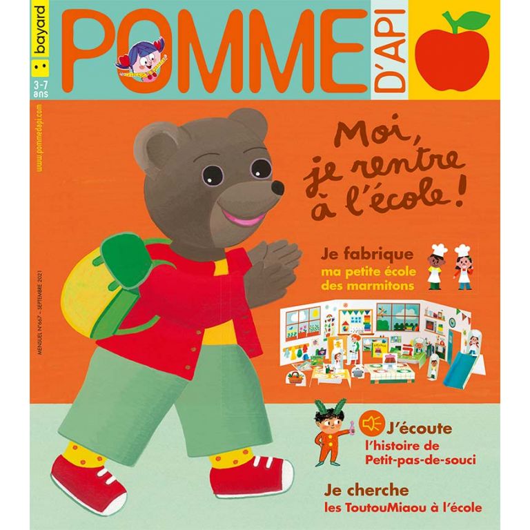 Abonnement au magazine Pomme D'api de Bayard jeunesse